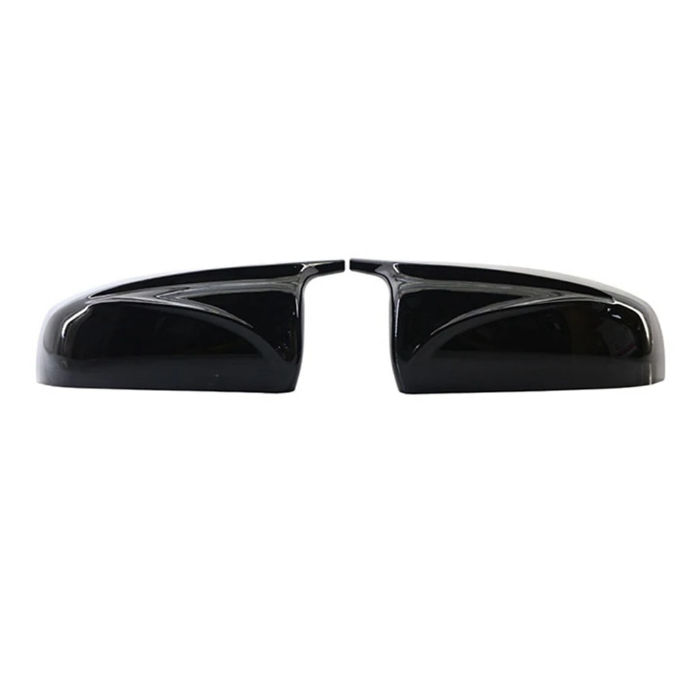 

Side Wing Modified Rear View Mirror Cover Caps Bright Black for BMW X5 E70 X6 E71 2008-2013
