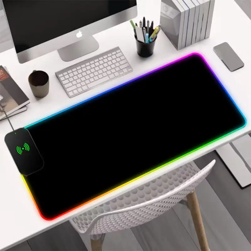 

Новый популярный большой игровой коврик для мыши RGB коврик для мыши со светодиодной подсветкой большой размер Коврик для мыши игровая клави...