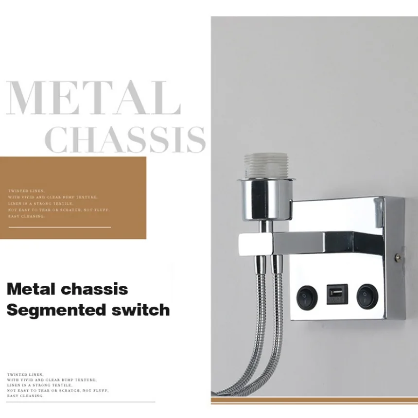 Нордическая Минималистичная тканевая настенная лампа для отеля внутреннего