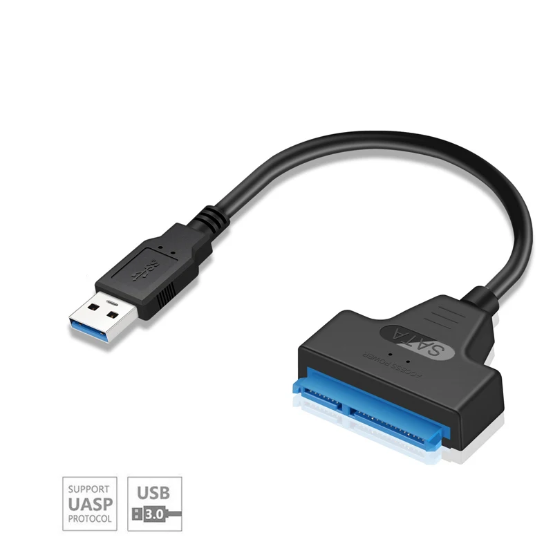 

SATA к USB 3,0 кабель до 6 Гбит/с для 2,5-дюймового внешнего жесткого диска SSD жесткого диска SATA 3 SSD адаптер USB 2,5 к Sata III конвертер