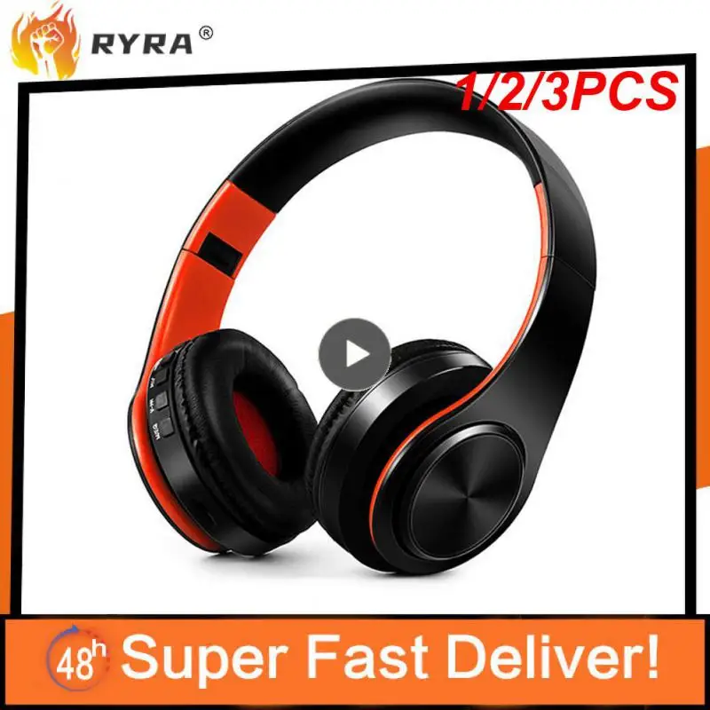 

1/2/3 шт., складные спортивные наушники с микрофоном