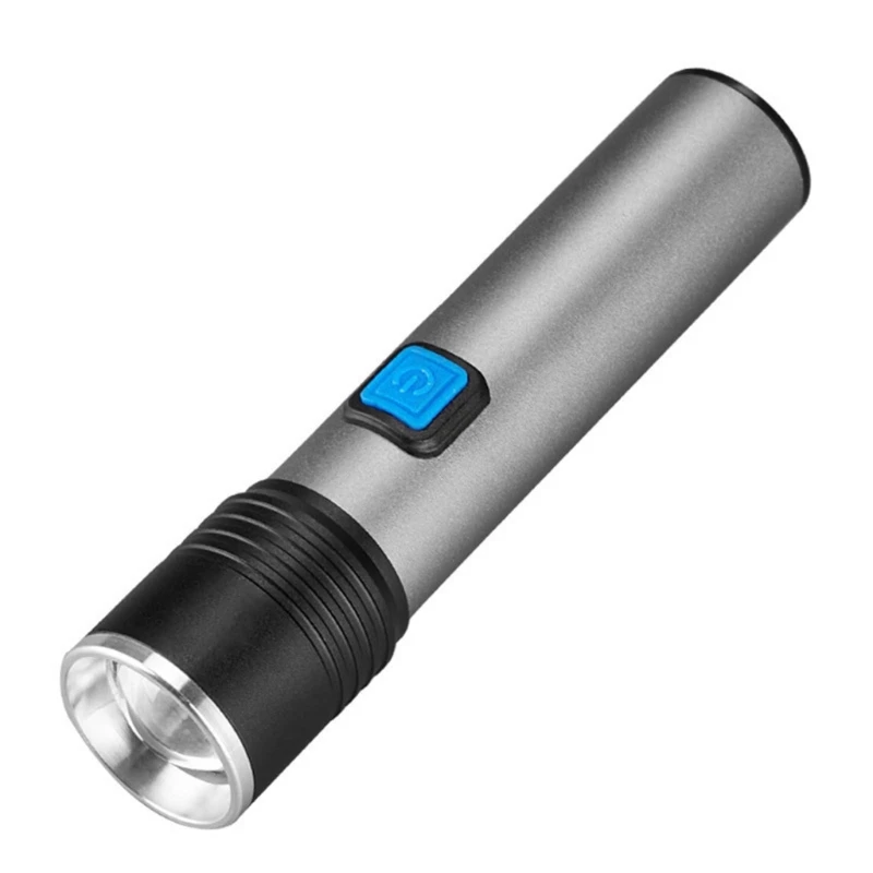 

Mini USB LED Flashlight Torch USB Rechargeable Telescopic Zoom Zoomable Waterproof Night Light Riding Outdoor Hiking