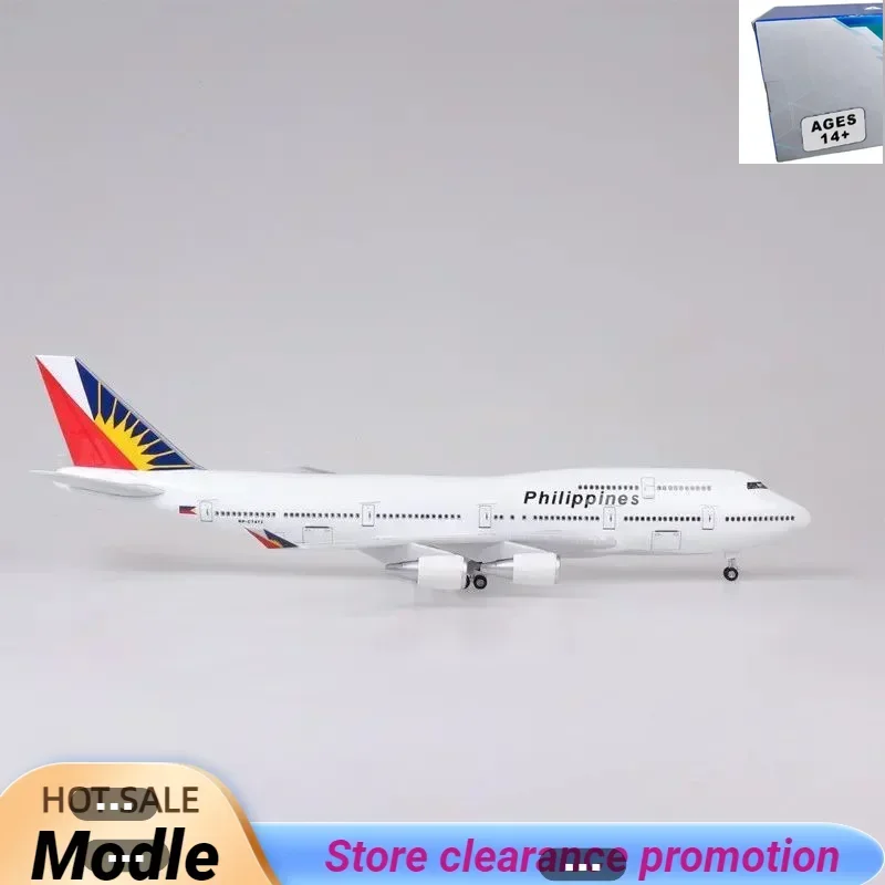 1:150 масштаб 47 см литая под давлением модель Philippine Airlines Boeing 747 полимерный самолет