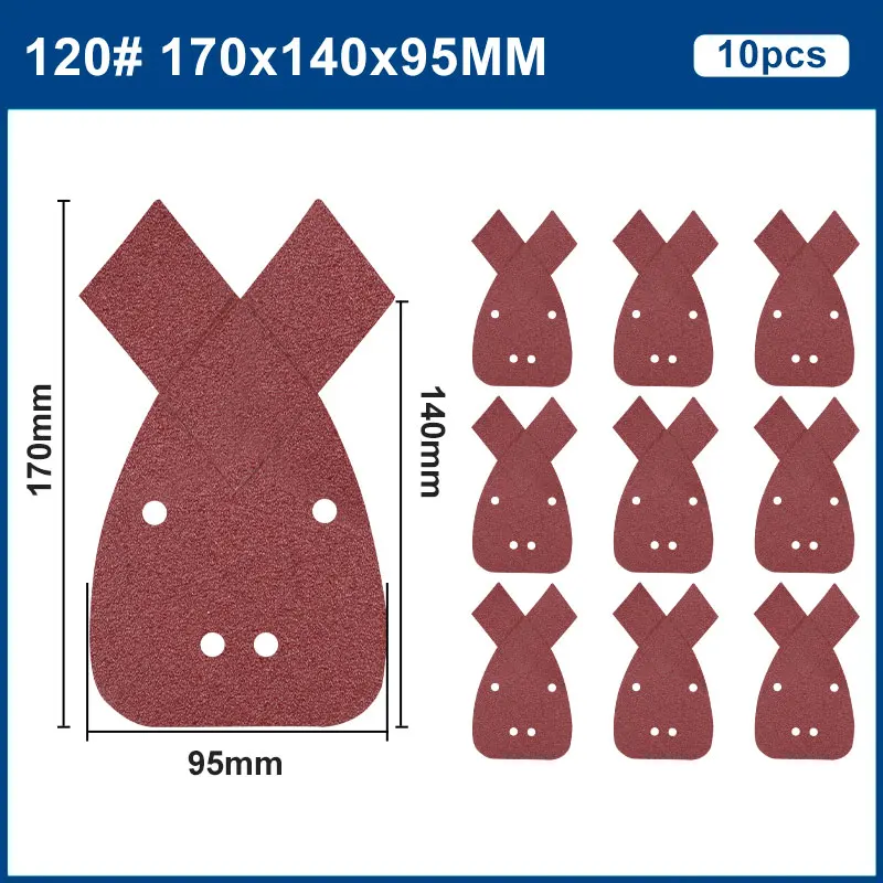 

Наждачные листы XCAN 40/80/120/240 grit 10/40 шт.