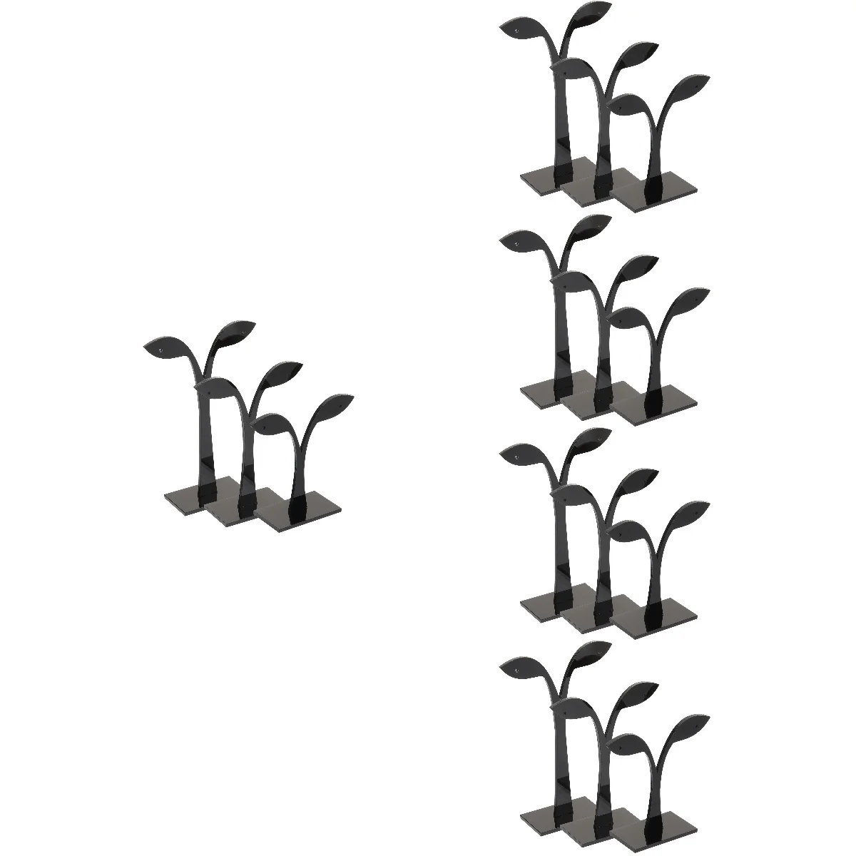 

30 Pcs Earring Display Stands Leaf-shaped Earrings Rack Desktop Earrings Shelf