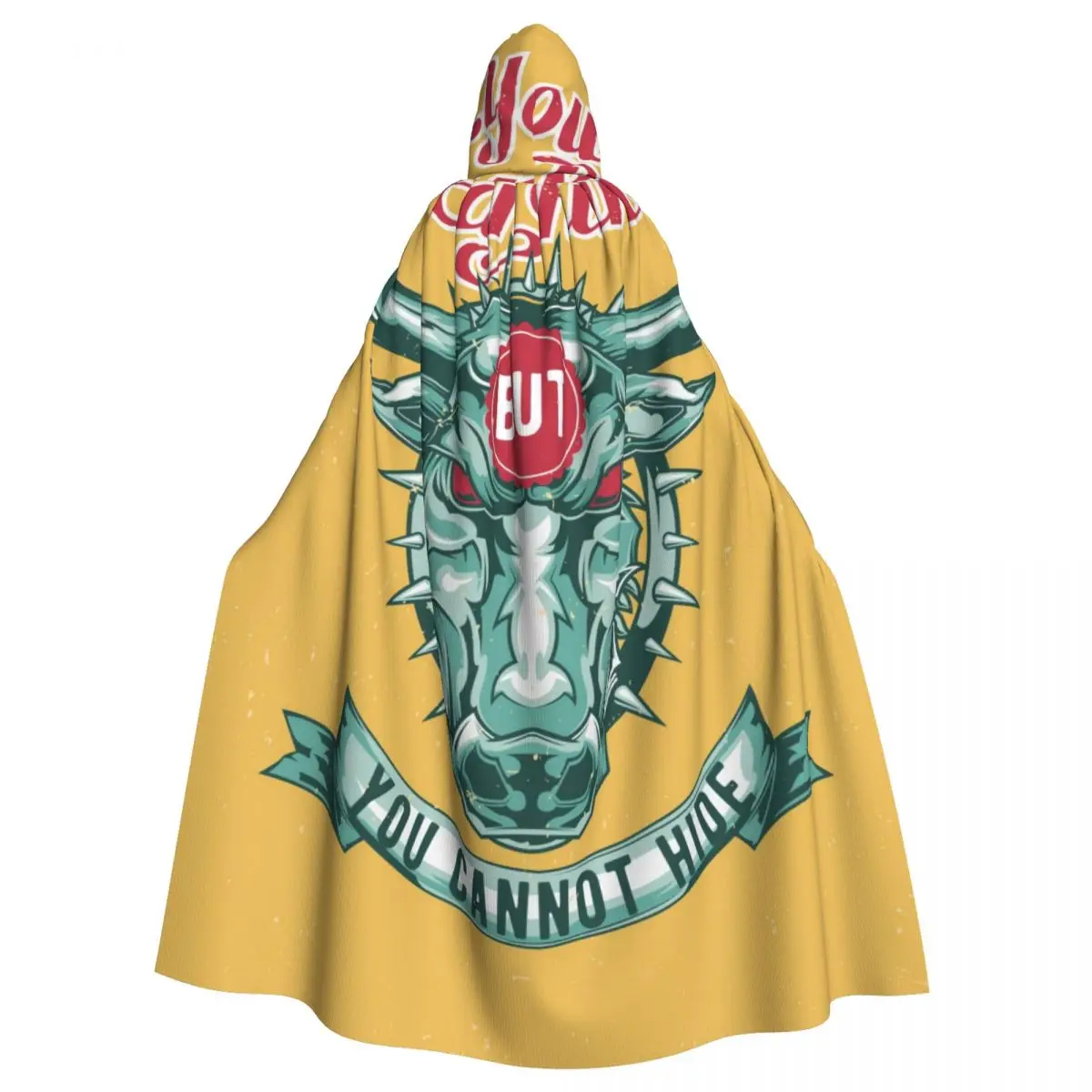 

Long Cape Cloak Angry Bull Hooded Cloak Coat Autumn Hoodies