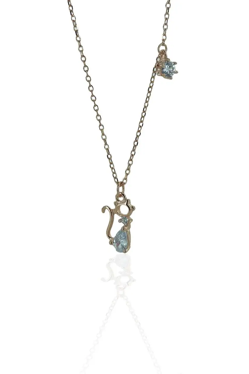 

Tiny CATS Top Quality 925 Silver Necklace
