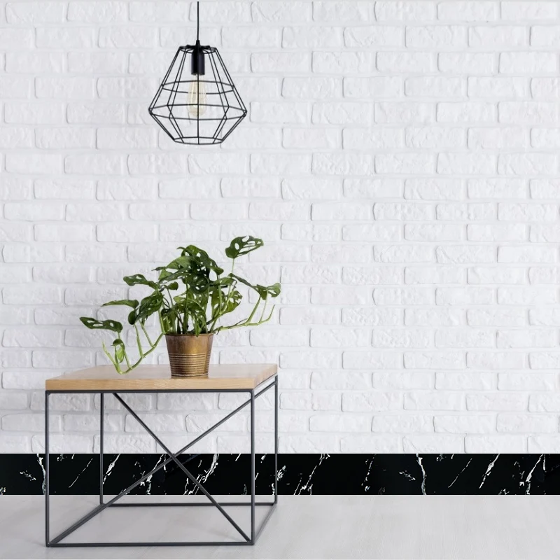 Самоклеящиеся обои с мраморной рамкой декоративная пленка для кухни и ванной 5 м