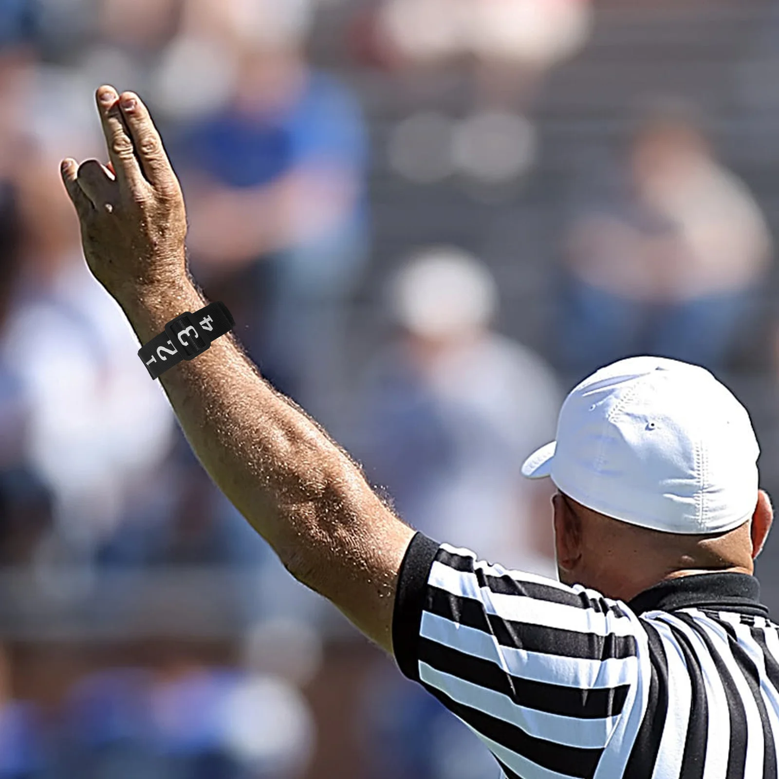 

4 Pcs Football Referee Accessories Indicator Wristbands Gear Convenient Numbered