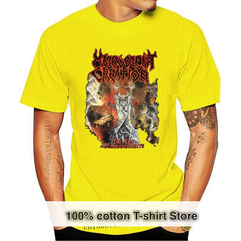 

Новинка 2018, брендовая одежда, злонамеренное создание «Десять заповедей», Новая Черная футболка, уличная одежда