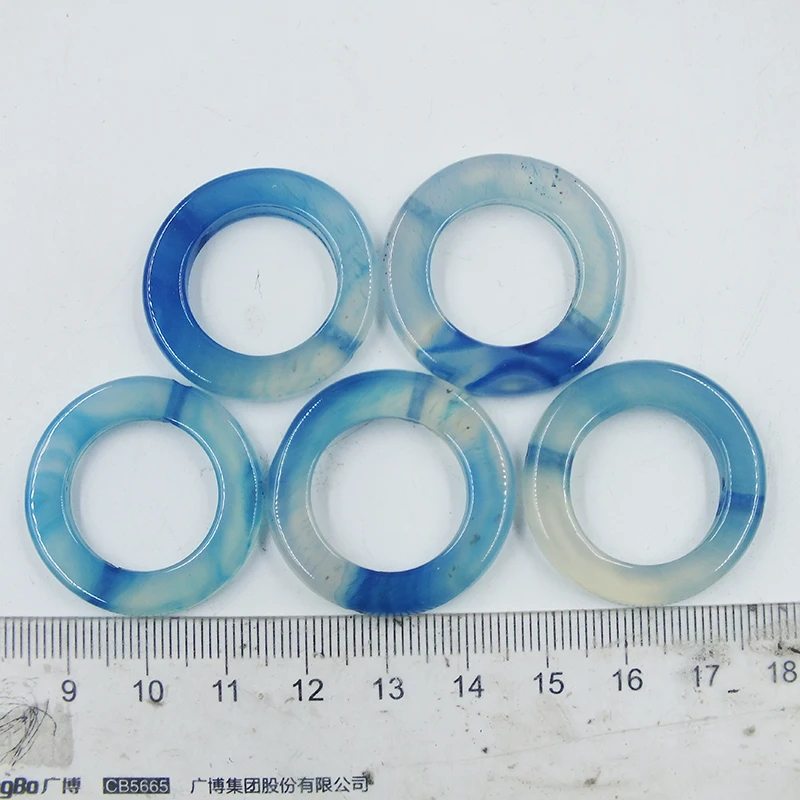 Ожерелье/серьги из натурального камня 28 мм 44 шт.