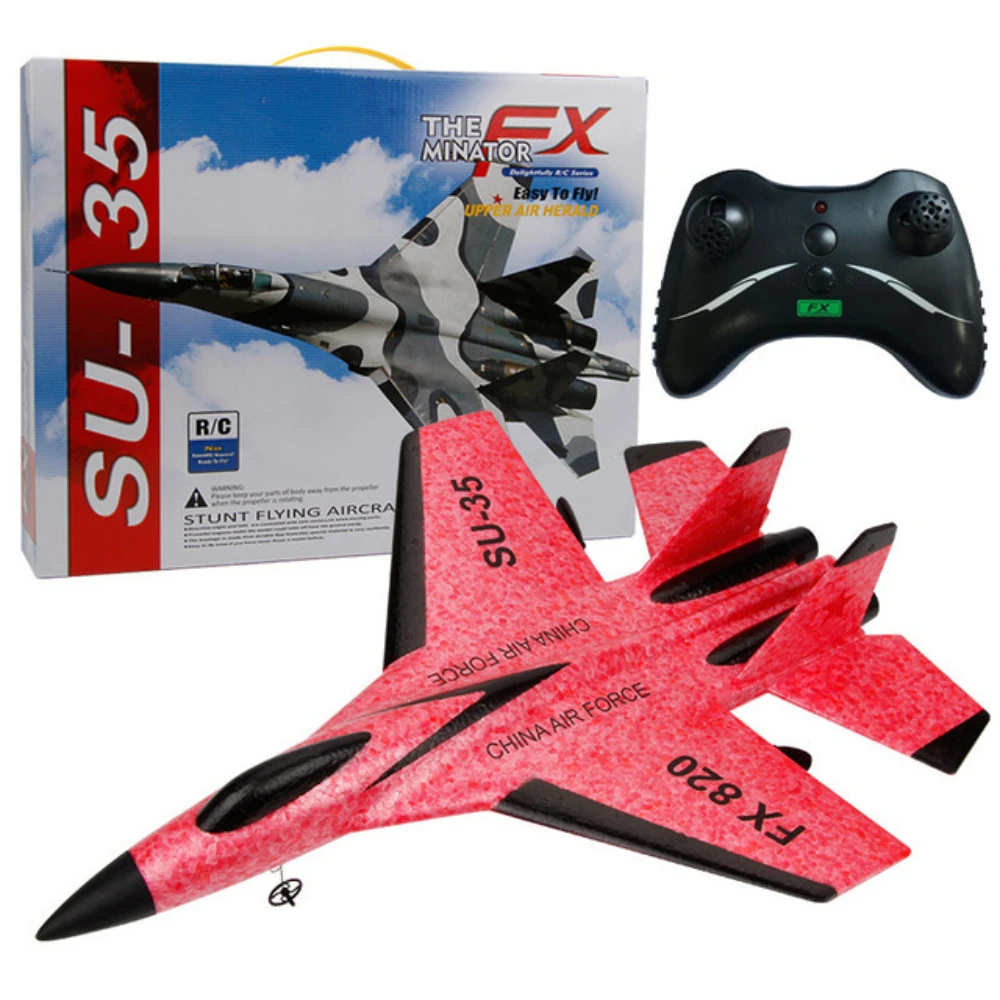 

RC Model Aircraft SU-35 Plane 2.4G Radio Control Glider Remote Control Fighter Plane Glider EPP Foam Airplane Toys Kids Gift