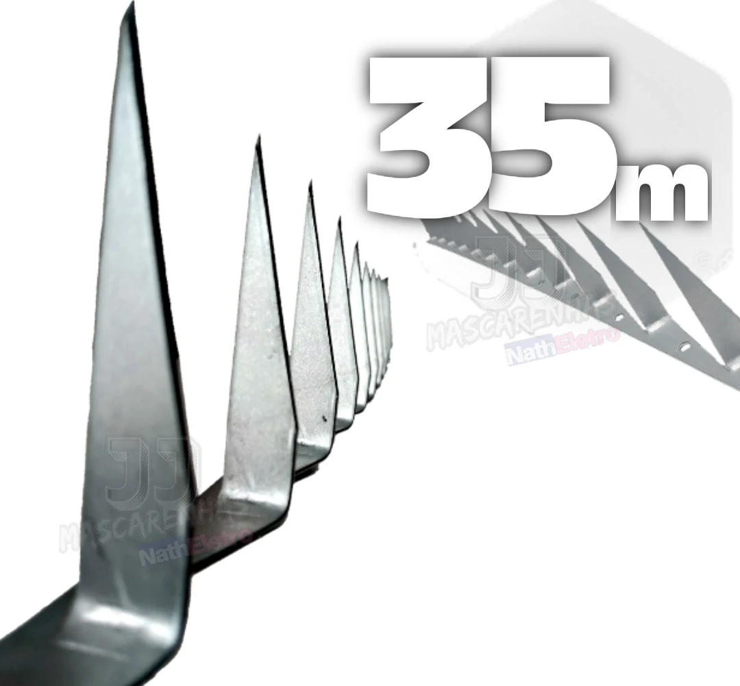 

35 meters sharp-edged Spears wall protection kit