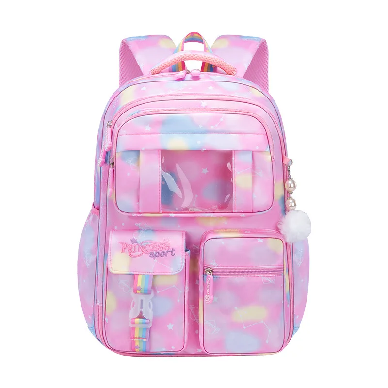 2023 New Schoolbag Student Girls Children's Princess Refrigerator Door Backpack Spine Protector School Book Shoulder Bags