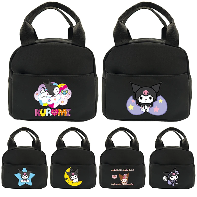 Sanrio Kuromi Детская сумка для ланча начальной школы лучший подарок детей мультяшный