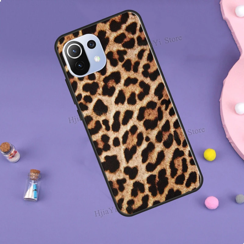 Чехол с Африканским леопардовым принтом для Xiaomi Mi 10T 11T Pro 9 10 11 Lite Ultra POCO M3 M4 F3 X3