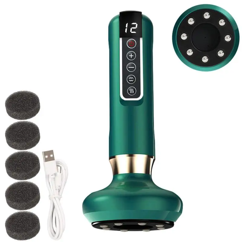 

Cupping Therapys Device Smart Body Gua Sha Tool With 12 Level Temperature 3 In 1 Vacuum Therapys Machine For Abdomen Arm Leg