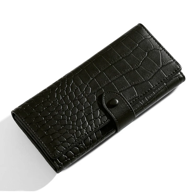 

Stone Design Big Capacity Women Wallets Soft Pu Leather Wristlet Female Long Wallet High Quality Ladies Clutch Purse Carteira