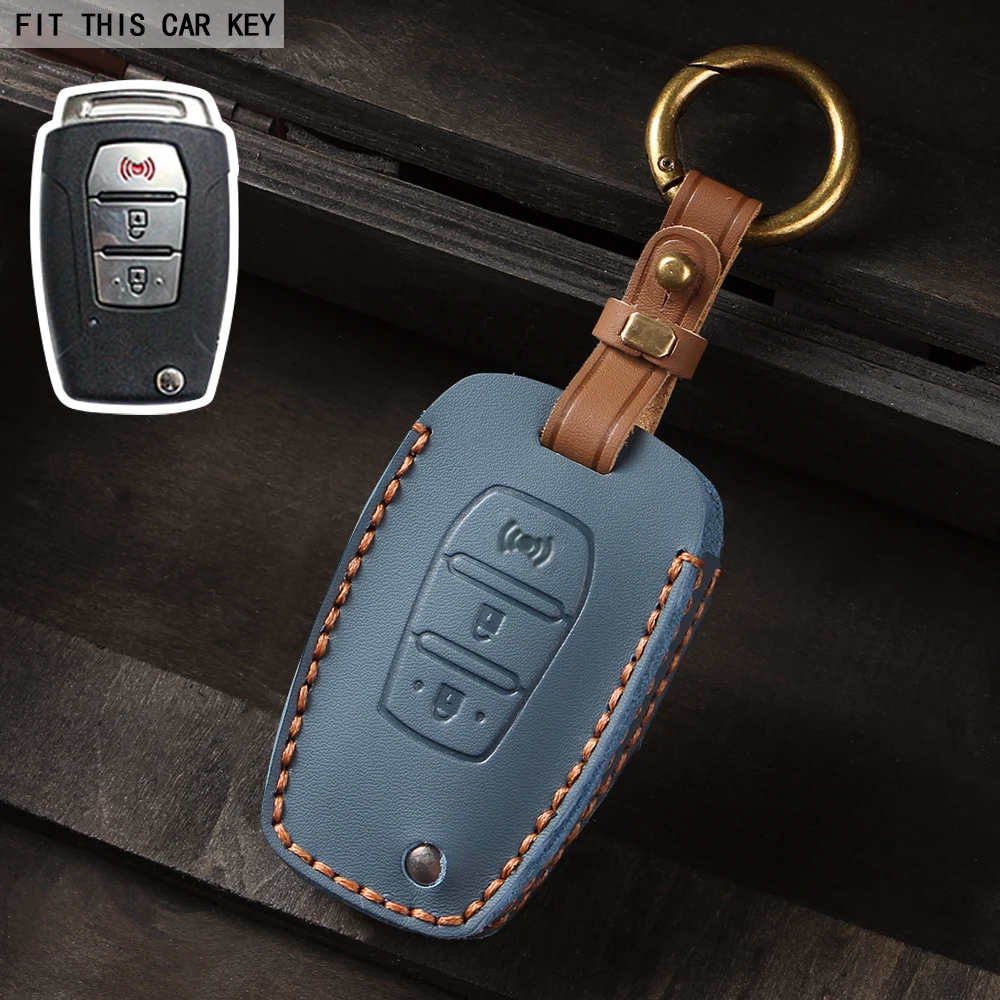 

Для SsangYong Kyron 2, Sanka Actyon Korando Tivoli, кожаный автомобильный флип-чехол для ключей, защитный чехол, держатель для брелка, аксессуары без ключа