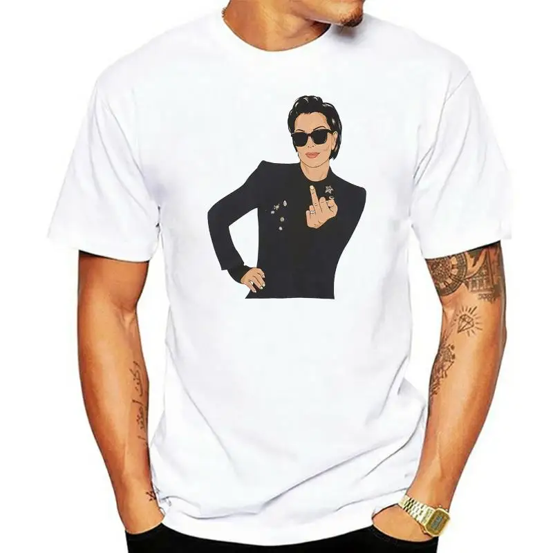 

Новинка, Мужская футболка Kris Jenner, белая, размеры от S до 3Xl, горячая Распродажа, низкая цена