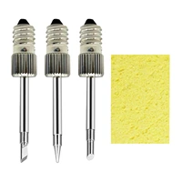 3 pieces soldering tips usb soldering head with cleaning sponge replacement welding soldering tips for soldering tips tools