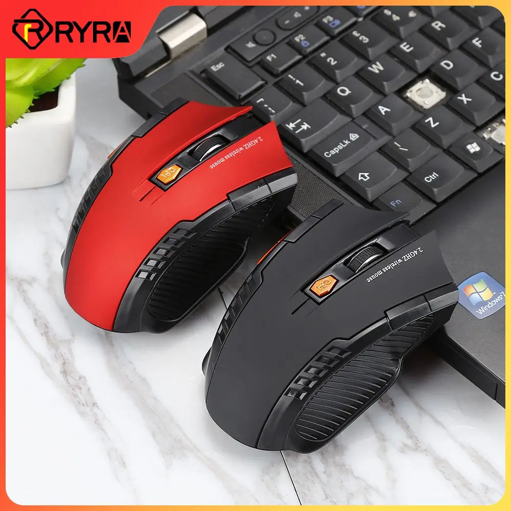 

Мышь Компьютерная RYRA Беспроводная игровая, 6 клавиш, 1600 ГГц, 2,4 DPI