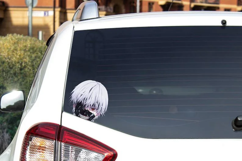 Для Ken Kaneki Токийский Гуль аниме Peeker виниловая наклейка на окно или бампер высокое