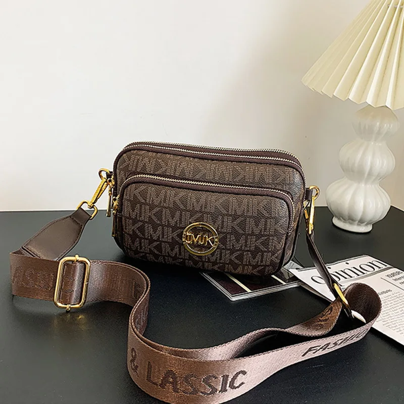 

Women's Bag Wide Bag Square Belt Shoulder Small Shoulder Small 2023 Single Fashion New Versatile Bag Bag Canvas Square Messenger