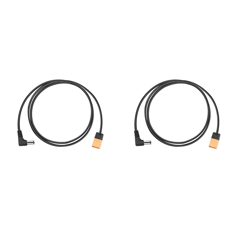 

2X For DJI Goggles V2 Battery Charging Adapter Cable With XT60/T Plug/XT60 Male To DC Connector Power Supply Wire Cable