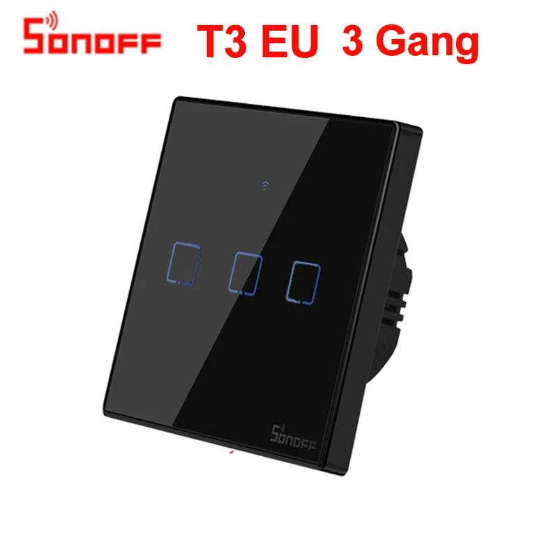 

Sonoff TX T3 US EU 1 2 3 Gang Smart Wi-Fi Switch Умный дом Беспроводной RF Настенный сенсорный переключатель через приложение Ewelink работает с Alexa Google
