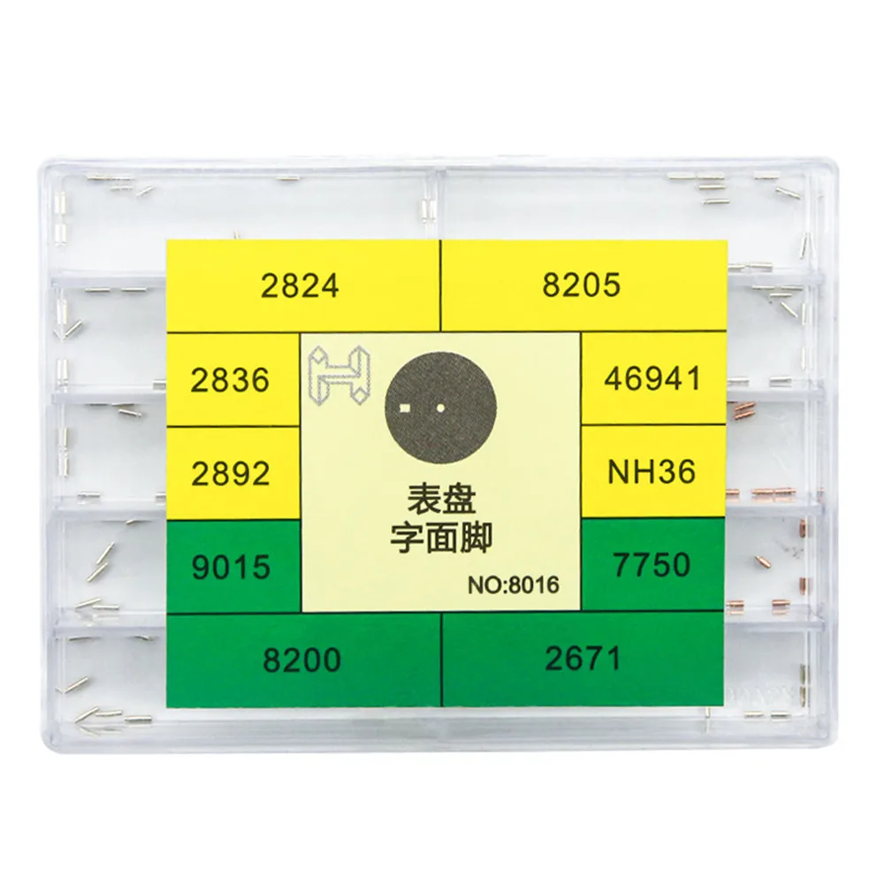 

50/100pcs Watch Dial Feet With/Without Base Stickers Movement Spare Parts For 2824 2836 2892 9015 8200 8205 46941 NH36 7750 2671