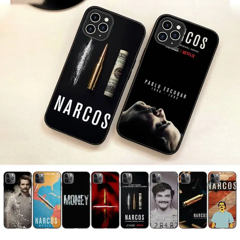 

Narcos TV Series Pablo Escobar Black Phone Case For Iphone 7 8 Plus X Xr Xs 11 12 13 Se2020 Mini Mobile Iphones 14 Pro Max Case