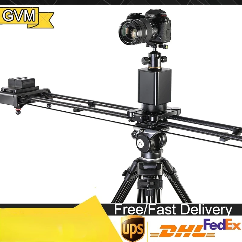 

GVM-2D Professional Wireless Camera DSLR Slider Motorized Rail Dolly App Control Phone Video Shooting Low Noise