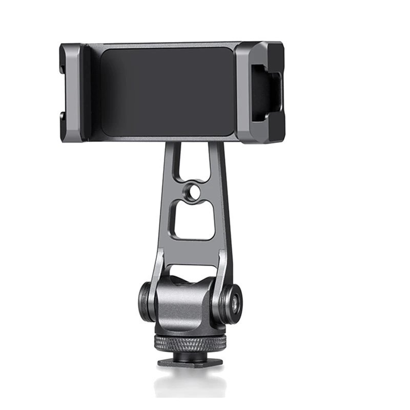 

Mobile Phone Stabilizer Clip Z-Axis 360 Rotation Cold Shoes Aluminum Alloy Phone Clamp Holder Bracket