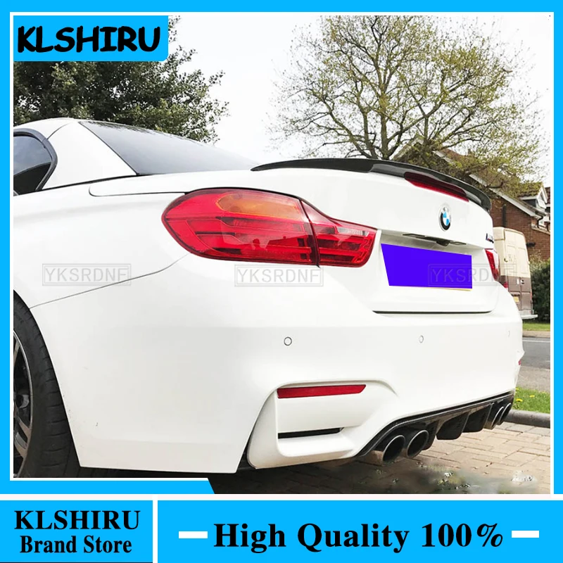 

F33 P Стиль углеродное волокно задний спойлер крыло для BMW 4 серии F33 2-дверный трансформер 420i 428i 430i 435i багажник губа 2014 -- 2019