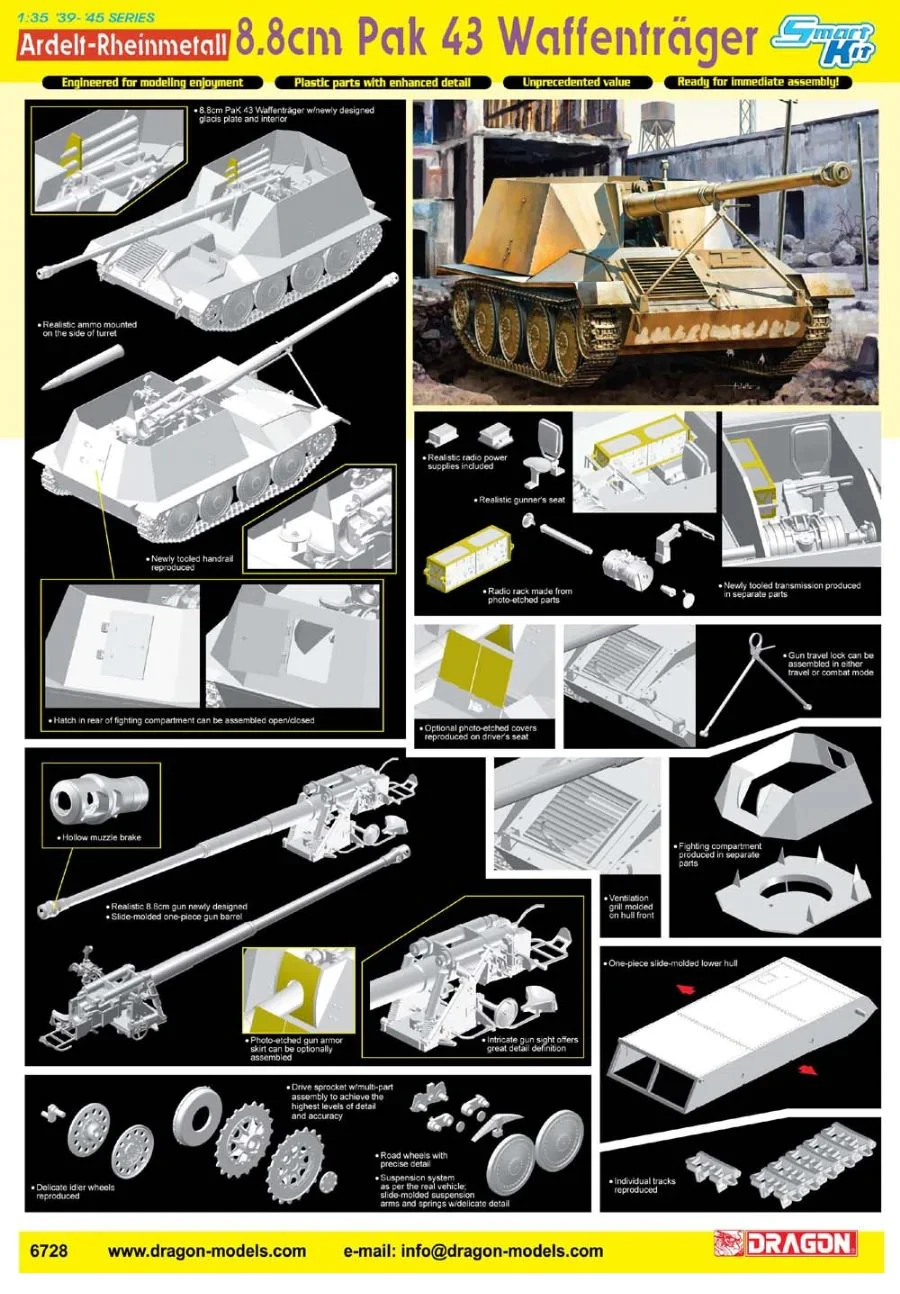 

Dragon 6728 1/35 Ardelt-Rhein Pak43 Waffenträger