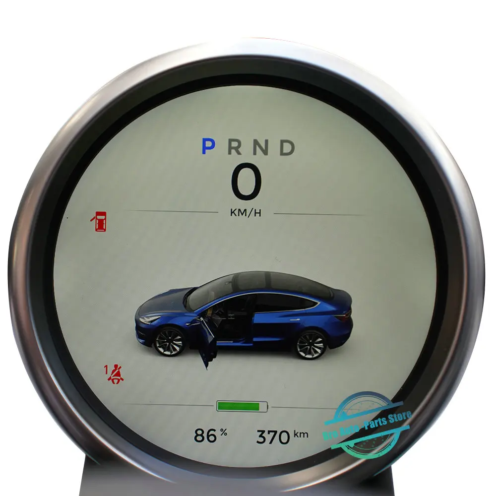 Классическая винтажная центральная консоль круглой формы для Tesla Model 3 Y