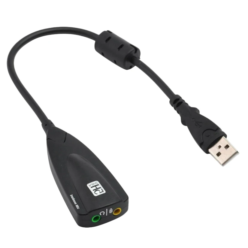 

7,1 каналов USB звуковая карта Внешний 3D Аудио адаптер 3,5 мм аудио сплиттер для ПК настольного компьютера ноутбука