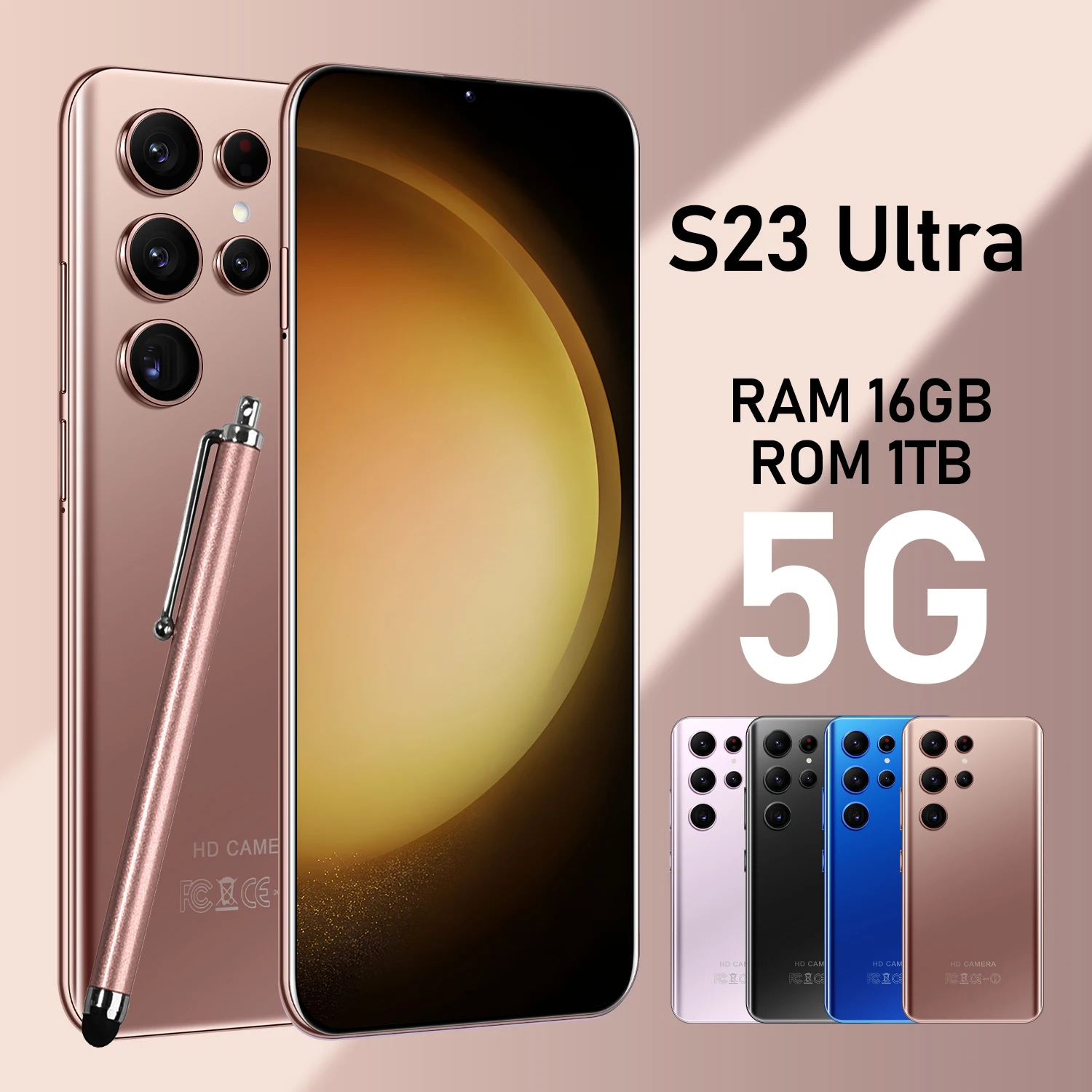 

Full Screen Smartphone S23 Ultra, 5G Phone, 16GB+1TB, 4G, 7.3 ", Global, Android Phone 13 Cheap
