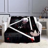 manga tokyo ghoul print anime blankets and throws children bath towel air conditioner blanket bed with fluffy throw blanket