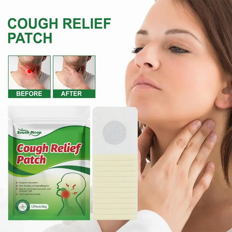 

Throat Relief Patch Cough Relief Patch Body Health Care for Children 12Pcs Soothing Plasters Relieve Throat Discomfort for Men