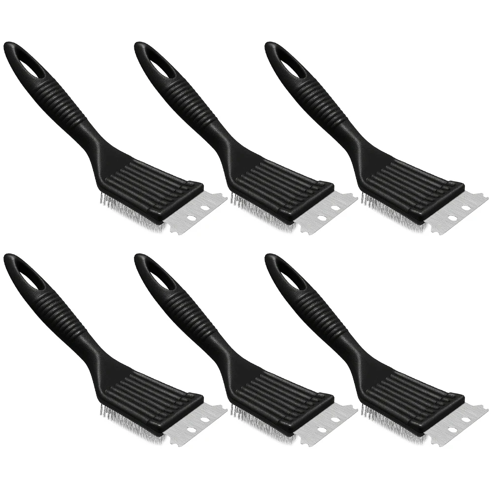 

Durable Stainless Steel BBQ Grill Brushes 6 Pack Easy to Use with Ideal Size Suitable for Various Types of Grills