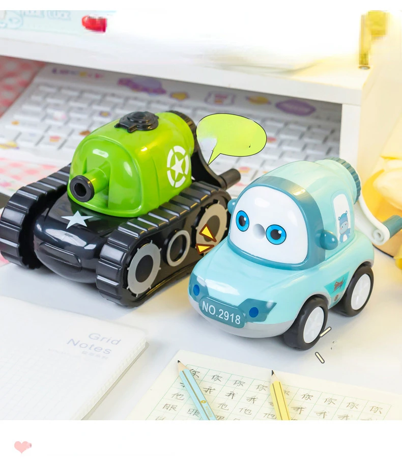 

Creative Cartoon Primary School Student Hand Pencil Sharpener Children's Prize Car Shaped Pencil Learning Supplies Stationery