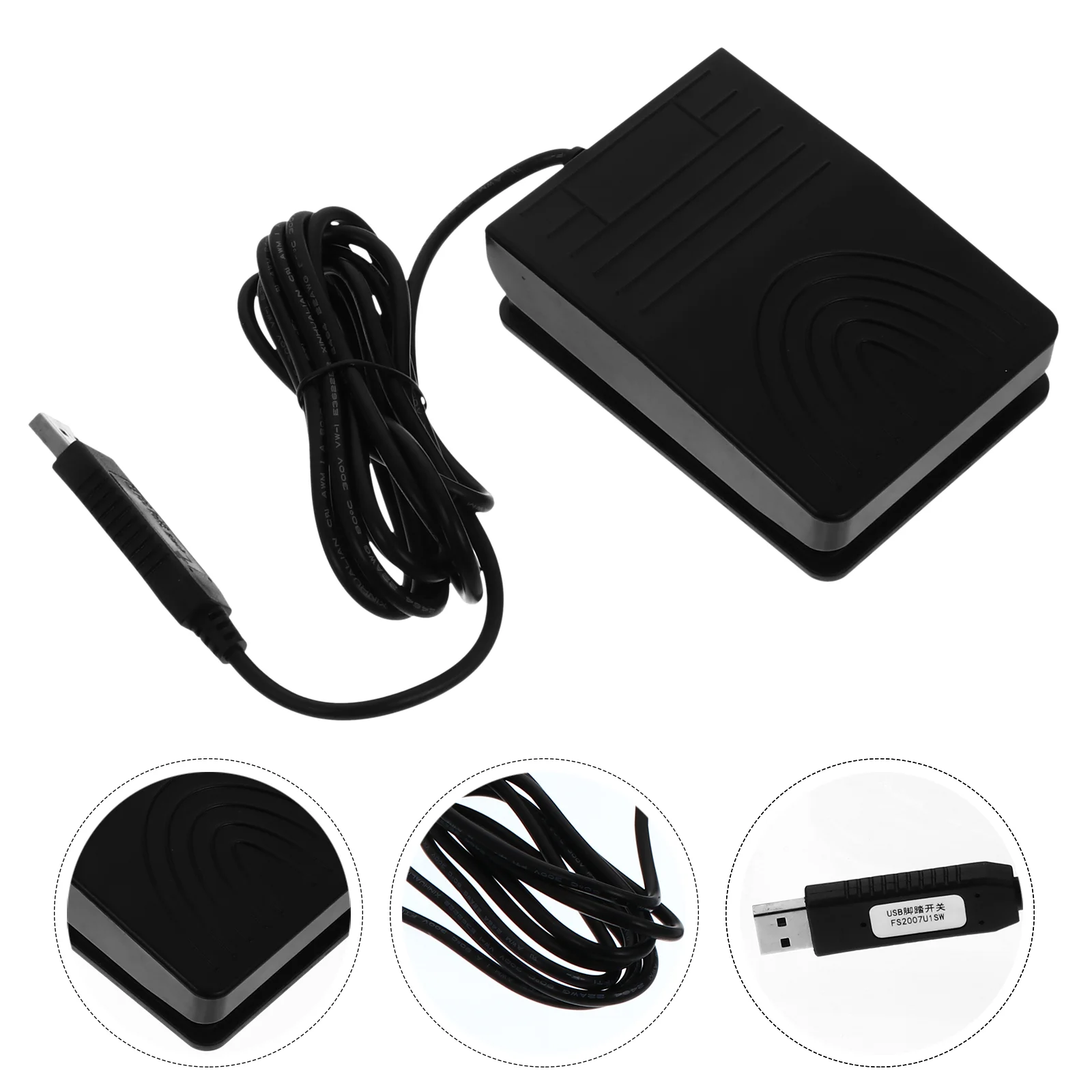 

USB Foot Switch Single Pedal Foot Switch Game Control Action HID for PC Laptop