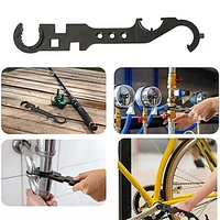metal fish bone wrench 4140 steel tool m4 wrench maintenance tool