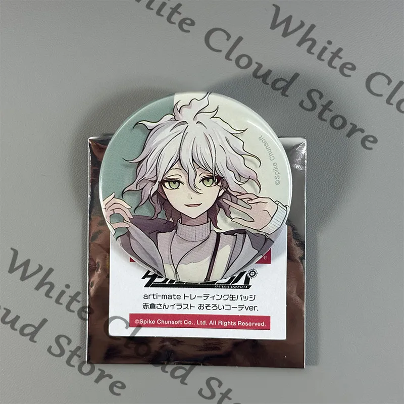 Фото Официальный значок-эмблема из жести по аниме Danganronpa: Чиаки Нанами, Нагито Комаэда, Каэде Акамацу, Кокичи Оума. Подарок. №4