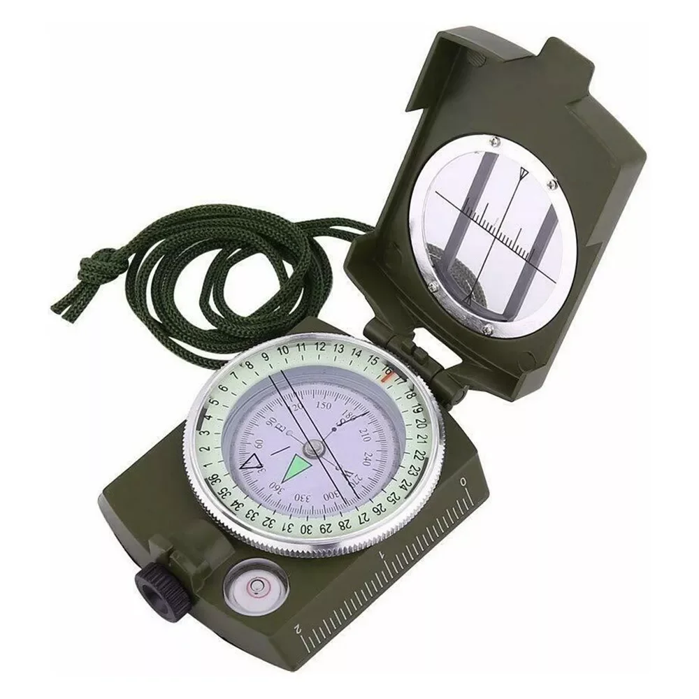 

Compass High-Precision American Style Multifunctional Compass For Outdoor Camping Hiking Gifts K4580 Lensatic