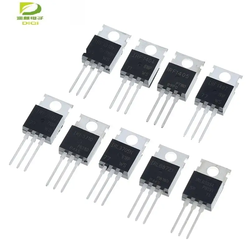 

IRF1010 IRF1404 IRF1405 IRF1407 IRF2807 IRF3710 IRFL3705 IRLB8721 IRLB3034 Transistor TO-220 TO220 PBF