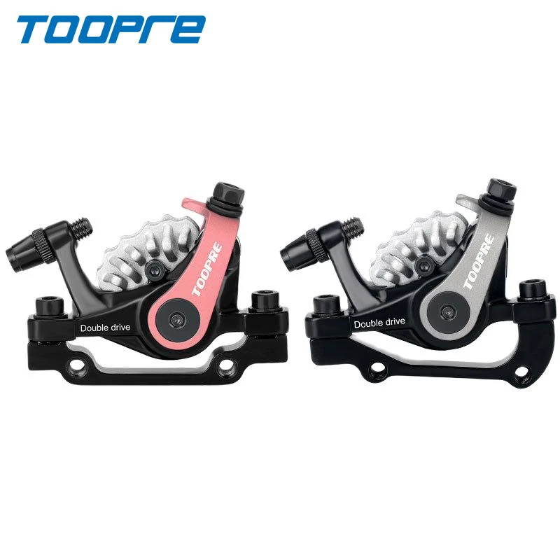 

TOOPRE Double Piston Caliper Bicycle Mechanical Disc Brake Heat Dissipation Aluminum Alloy Electric Bicycle Bilateral Brakes