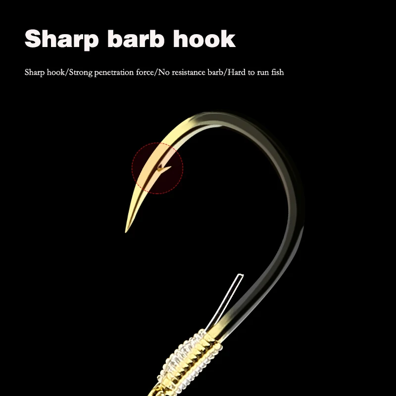 Новинка 5 шт./лот двойные крючки рыболовный крючок Япония с защелкой Вертлюг